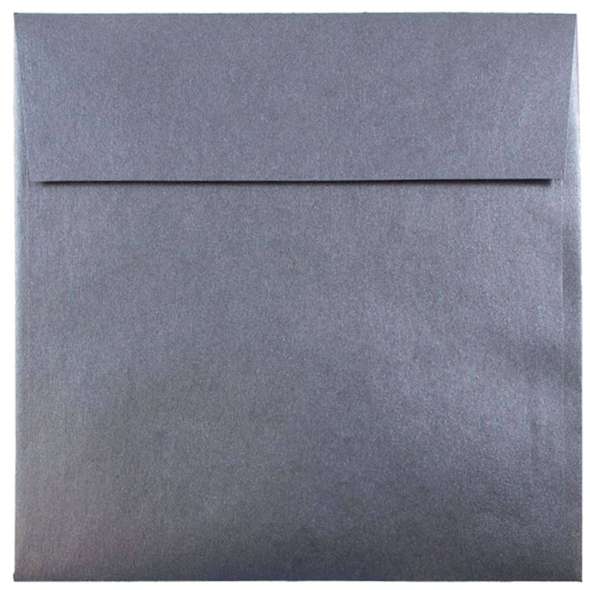 JAM Paper 6.5" x 6.5" Square Metallic Invitation Envelopes